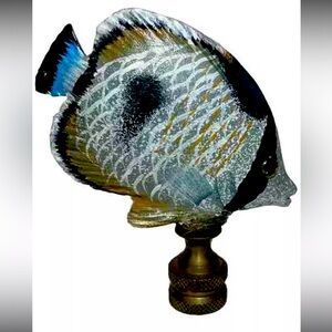 Tropical Fish Hand Painted Lamp Topper